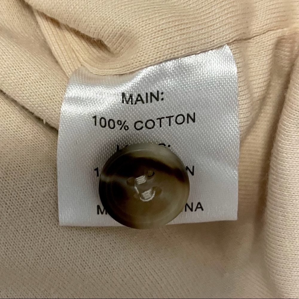 NWOT Daryl-Ann Denner X Pink Lily Madison Jersey Lined Beige Cord Shacket - Picture 5 of 5